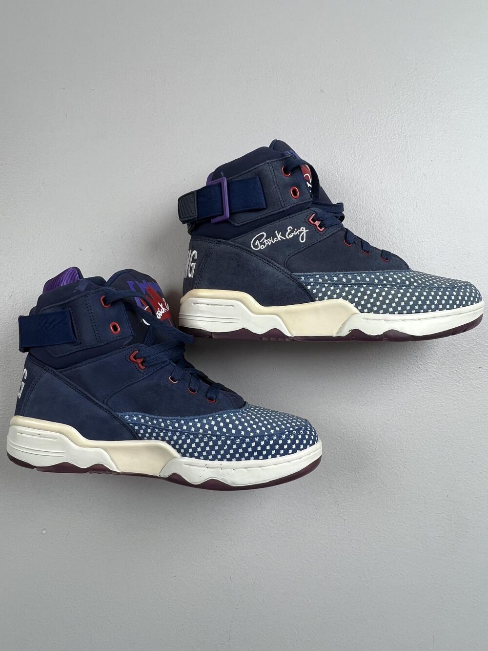 Ewing 33 Hi All-Star Shoes Mens Size 12 Blue Basketball High Top EW90166-463 Box